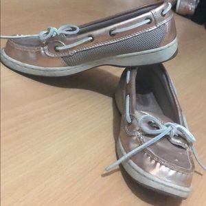 G.H Bass&Co Rose Gold boat shoes